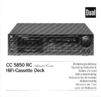 Dual CC-5850-RC-Owners-Manual 
